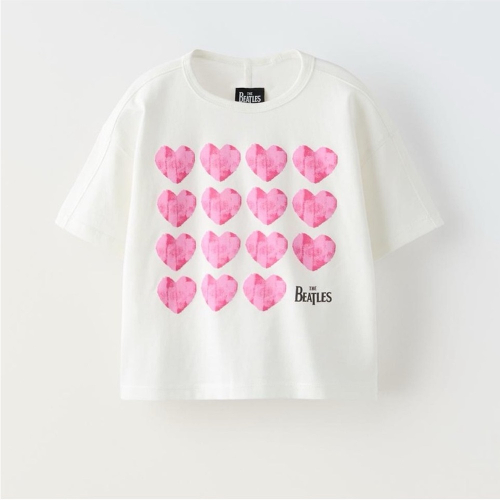 ZARA THE BEATLES HEART T-SHIRT